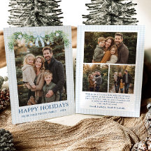Whimsical Grandmillenial Blue Bow Family Photo