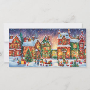 Cartes Pour Fêtes Annuelles Whimsical Lite Brite Art Christmas 3 Photo Collage