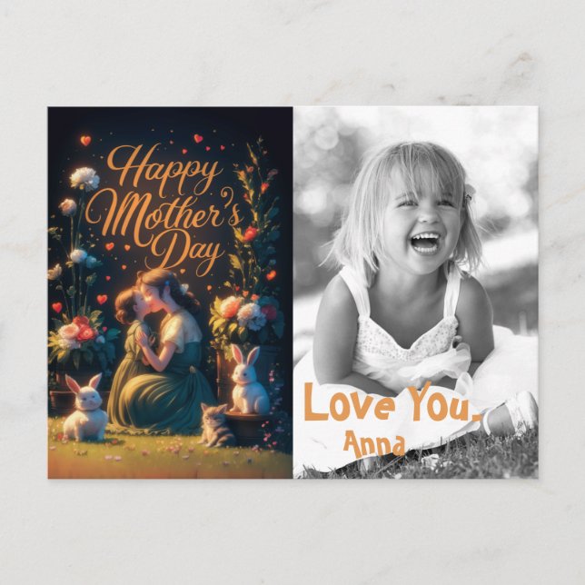 Cartes Pour Fêtes Annuelles *~* Whimsical Sweet Love Mother's Day Photo AP72 (Devant)