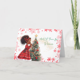 Cartes Pour Fêtes Annuelles "Whispers of Peace" Salutation afro-américaine
