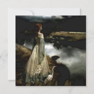 Cartes Pour Fêtes Annuelles « Whispers on the Wind » par Edward Robert Hughes