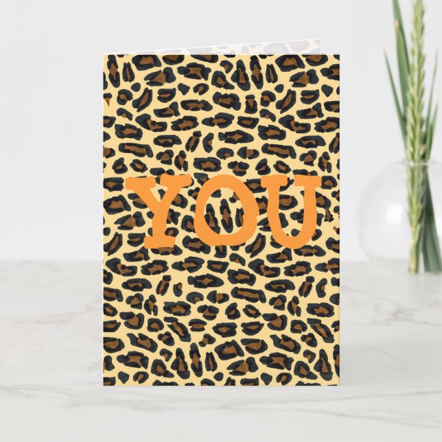 Cartes Pour Fêtes Annuelles Wild Love for My Special Sweetheart (Devant)
