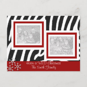 Cartes Pour Fêtes Annuelles Wild ZEBRA Christmas