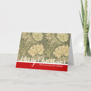 Cartes Pour Fêtes Annuelles William Morris Chrysanthemum Fleur d'âge