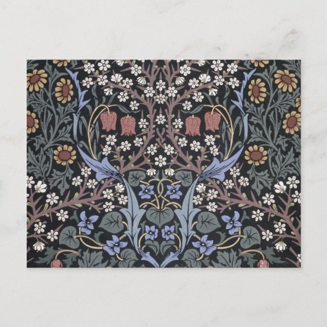 Cartes Pour Fêtes Annuelles William Morris - Motif Blackthorn (Devant)