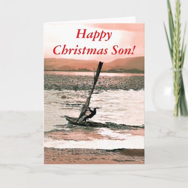 CARTES POUR FÊTES ANNUELLES WINDSURFING UK (Devant)