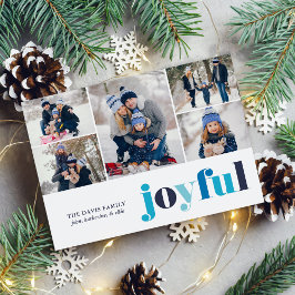 Cartes Pour Fêtes Annuelles Winter Blue "Joyful" Galerie de 5 Photos Festive