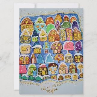 Cartes Pour Fêtes Annuelles Winter village