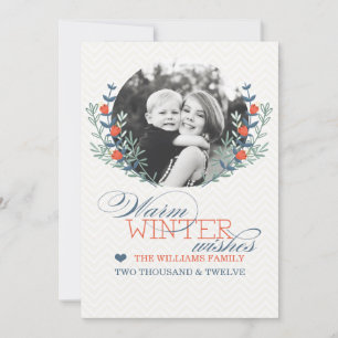 Cartes Pour Fêtes Annuelles Winter Wishes Card
