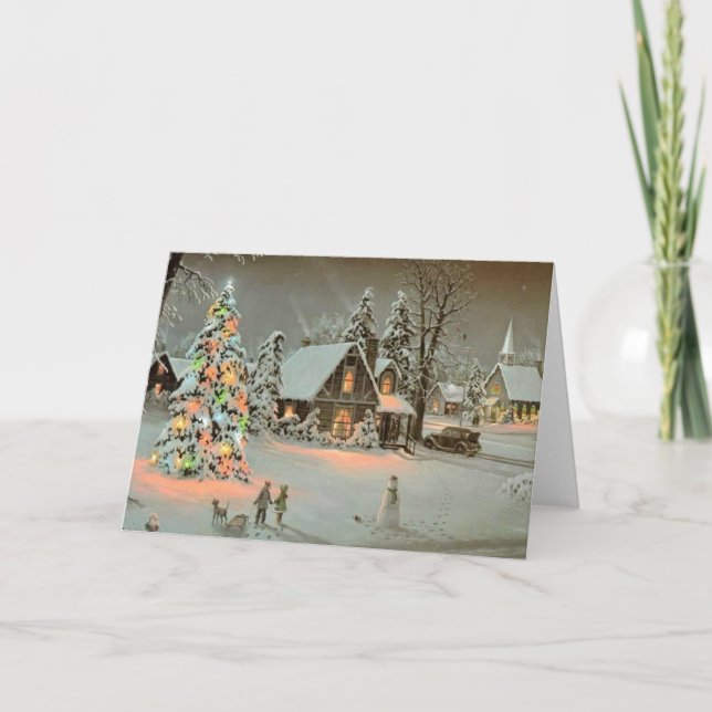 Cartes Pour Fêtes Annuelles Winter Wonderland (Devant)