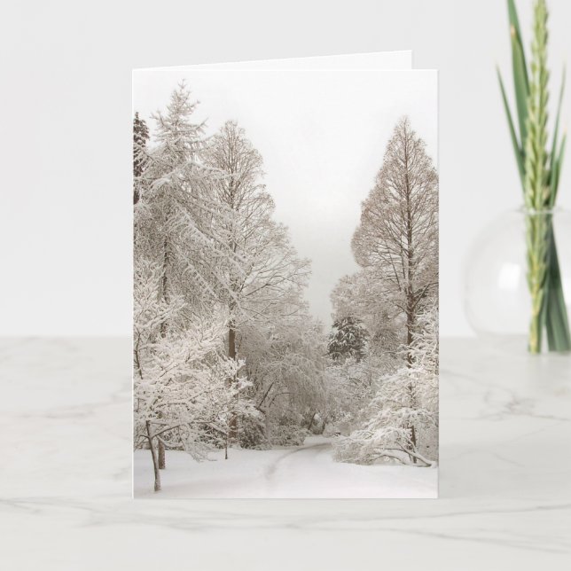 Cartes Pour Fêtes Annuelles Winter Wonderland (Devant)