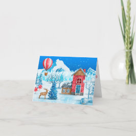 Cartes Pour Fêtes Annuelles Winter Wonderland
