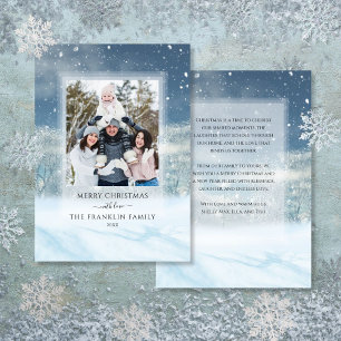 Cartes Pour Fêtes Annuelles Winter Wonderland Forest Photo de Noël