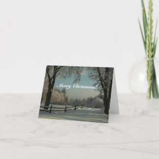 Cartes Pour Fêtes Annuelles Winter Wonderland, Merry Christmas !