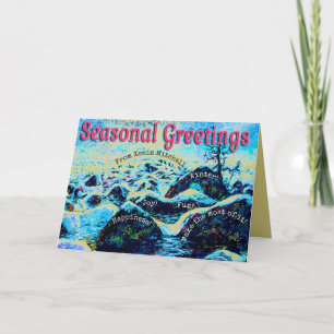 Cartes Pour Fêtes Annuelles Winter Wonderland Salutations saisonnières