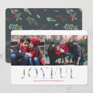 Cartes Pour Fêtes Annuelles Wintry Wonderland Noël Vacances 2 Photo