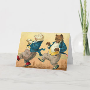 Cartes Pour Fêtes Annuelles Wishes de Dancing Bears