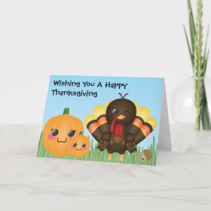 Cartes Pour Fêtes Annuelles Wishing You A Happy Thanksgiving