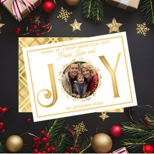 Cartes Pour Fêtes Annuelles Wishing You Holiday Season Peace Love and Jove