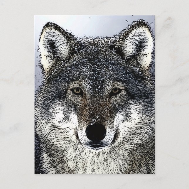 Cartes Pour Fêtes Annuelles Wolf Eyes (Devant)