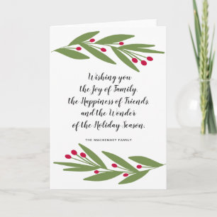 Cartes Pour Fêtes Annuelles Wonder of the Holiday Season Greeting Cards