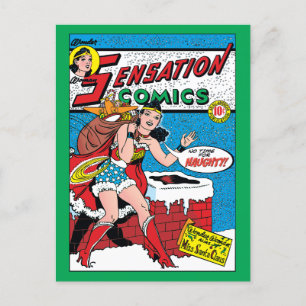 Cartes Pour Fêtes Annuelles Wonder Woman Livrer Des Jouets