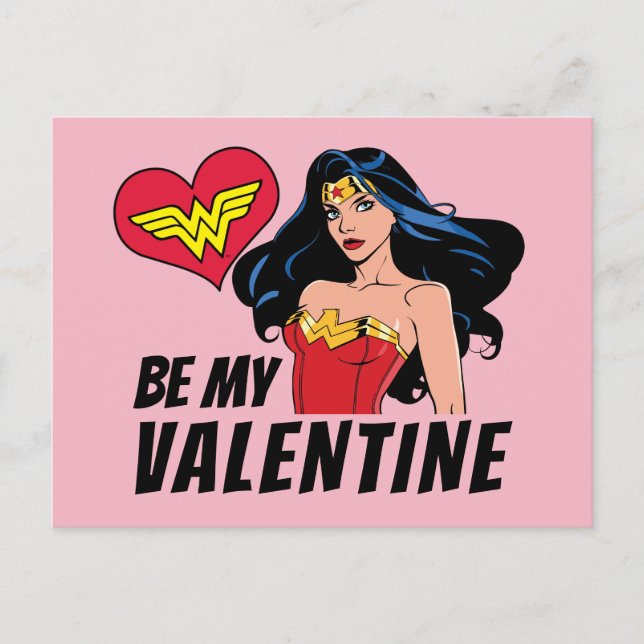 Cartes Pour Fêtes Annuelles Wonder Woman | Vous êtes la Saint-Valentin merveil (Devant)