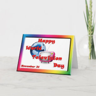Cartes Pour Fêtes Annuelles World Television Day novembre 21