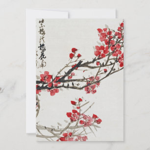 Cartes Pour Fêtes Annuelles Wu Changshi - Fleurs de prunes
