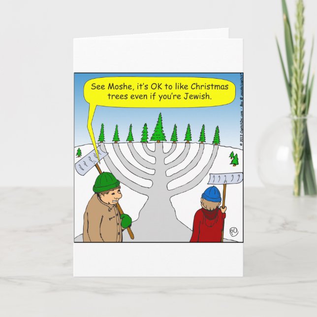 Cartes Pour Fêtes Annuelles x04 Juifs aiment Noël aussi - dessin animé (Devant)