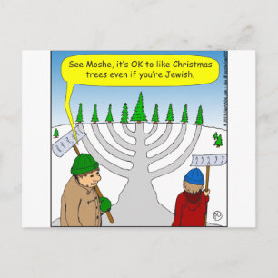 Cartes Pour Fêtes Annuelles x04 Juifs aiment Noël aussi - dessin animé