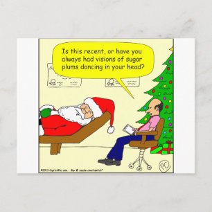Cartes Pour Fêtes Annuelles x30 Santa talks to his therapist - Cartoon