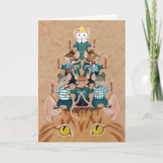 Cartes Pour Fêtes Annuelles X arbre de souris