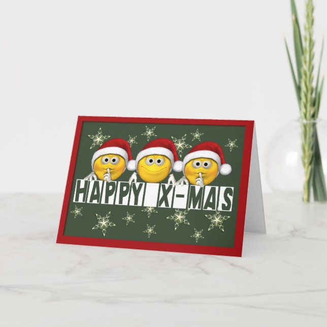 Cartes Pour Fêtes Annuelles X-mas (Devant)