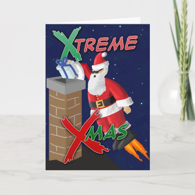 Cartes Pour Fêtes Annuelles X-Mas-Treme (Devant)