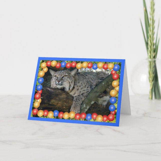 Cartes Pour Fêtes Annuelles xmas-bobcat-24 (Devant)