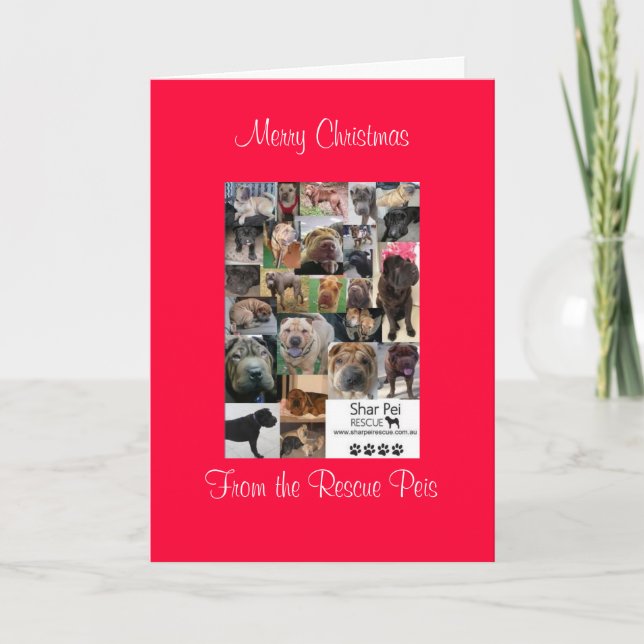 Cartes Pour Fêtes Annuelles xmas card_cr, Joyeux NoëlDe Secourir Peis (Devant)
