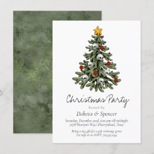 Cartes Pour Fêtes Annuelles XMAS déplaisant   Un Arbre De Noël Très Gothique