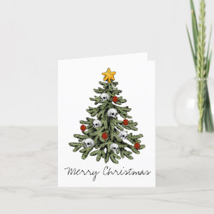 Cartes Pour Fêtes Annuelles XMAS déplaisant Un Arbre De Noël Très Gothique