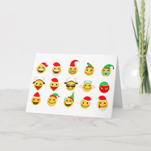 Cartes Pour Fêtes Annuelles xmas émoji joyeux