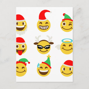 Cartes Pour Fêtes Annuelles xmas émoji joyeux