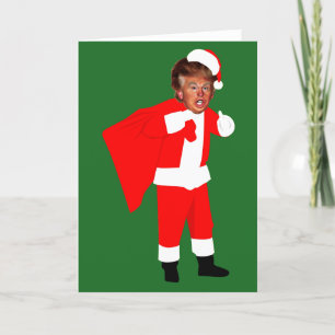 Cartes Pour Fêtes Annuelles xmas père Noël donald trump