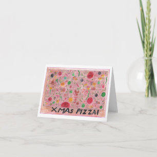 Cartes Pour Fêtes Annuelles Xmas Pizza