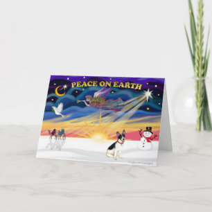 Cartes Pour Fêtes Annuelles Xmas Sunrise-Rat Terrier