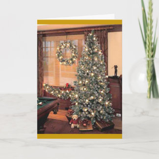 Cartes Pour Fêtes Annuelles Xmas Tree with wreath