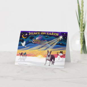Cartes Pour Fêtes Annuelles XmasSunrise-Bull Terrier 10