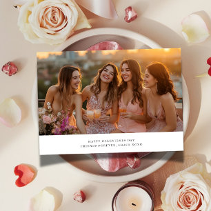 Cartes Pour Fêtes Annuelles Xoxo Bestie Friends Forever Galentines Day Photo