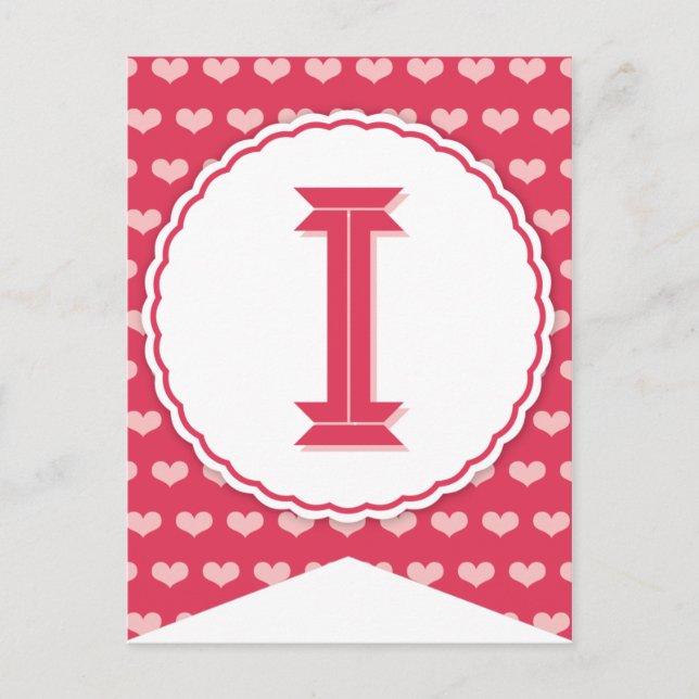 Cartes Pour Fêtes Annuelles XOXO Valentine Party Drapeau Bannière I (Devant)