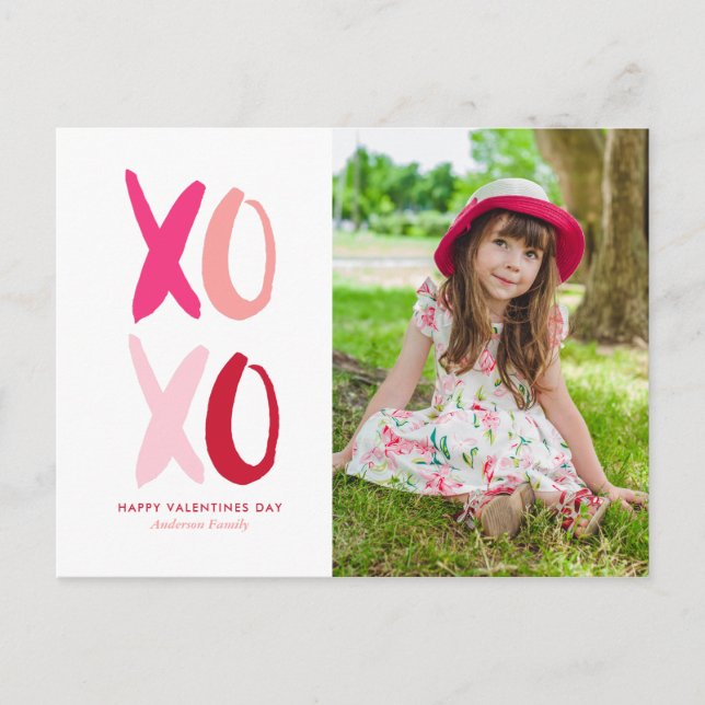 Cartes Pour Fêtes Annuelles "XOXO" Valentines (Devant)
