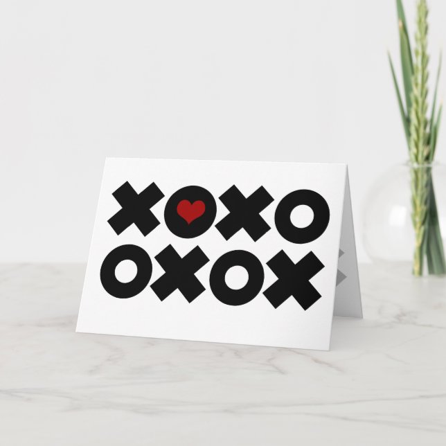 Cartes Pour Fêtes Annuelles Xs et Os (Devant)